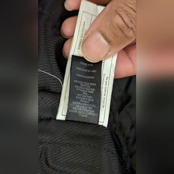 Express 4-Pocket Wool Military Coat (Medium, Charcoal) - Picture 8 of 10